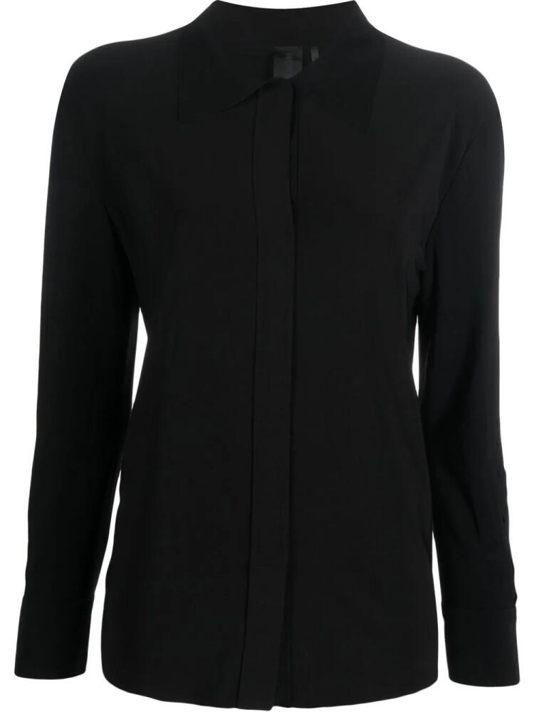 Norma Kamali plain long-sleeve shirt - Black Cover