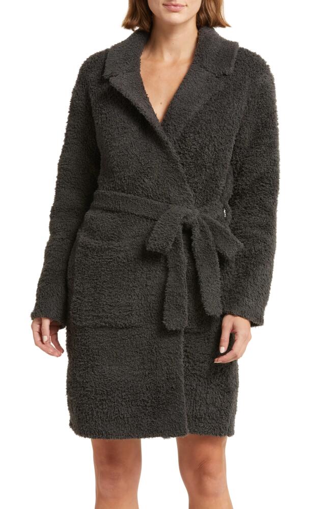 barefoot dreams CozyChic™ Teddy Robe in Carbon Cover