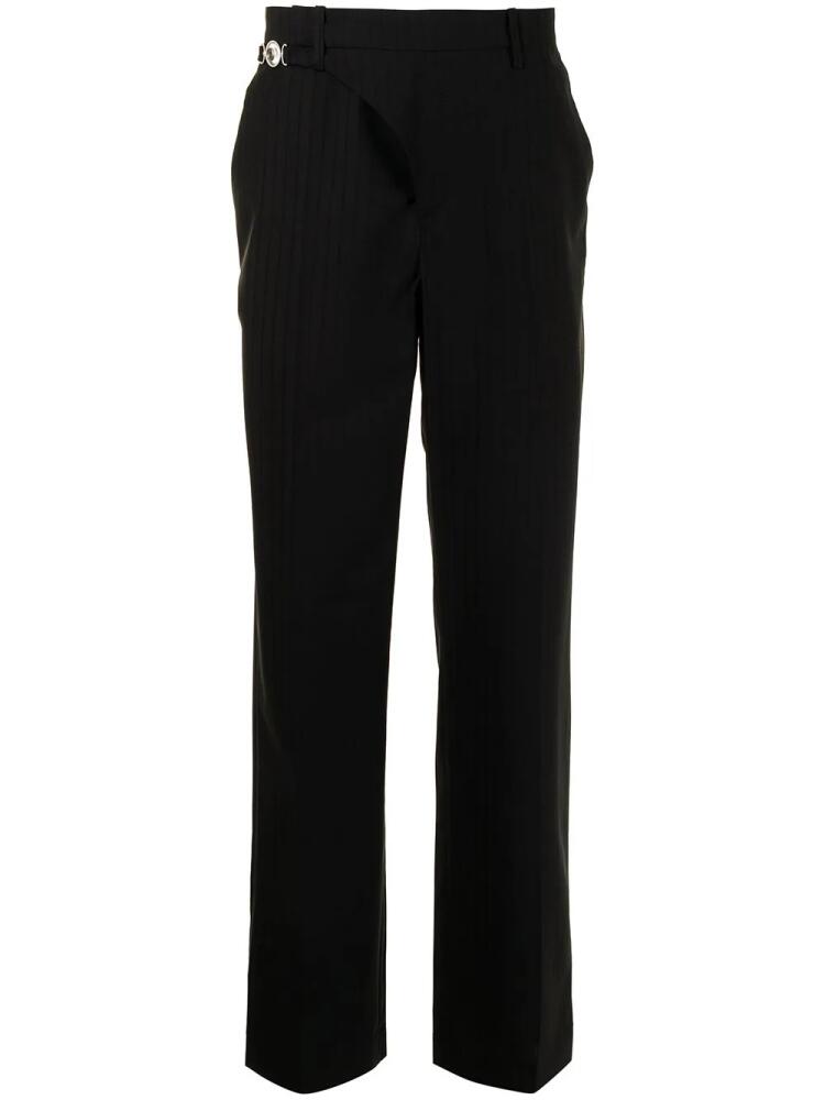 Marine Serre pinstripe wrapped trousers - Black Cover