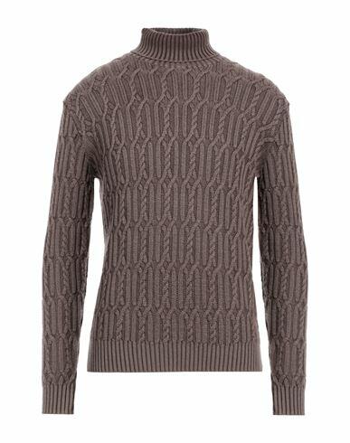 Circolo 1901 Man Turtleneck Light brown Virgin Wool Cover