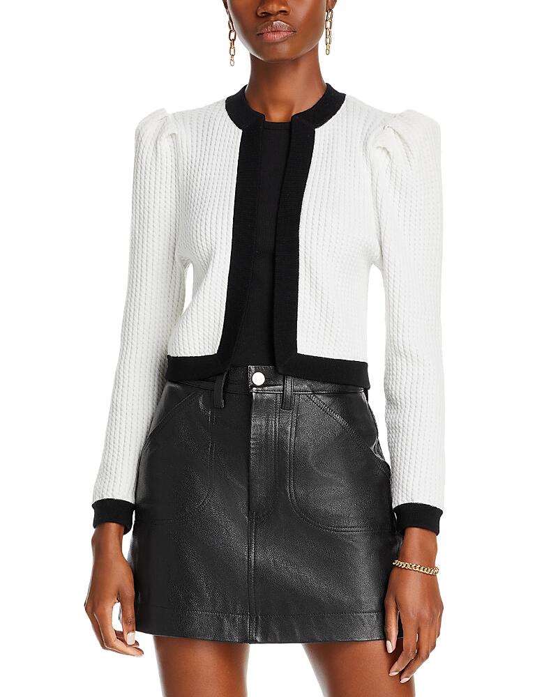 Alice and Olivia Trina Cable Cropped Cardigan Cover