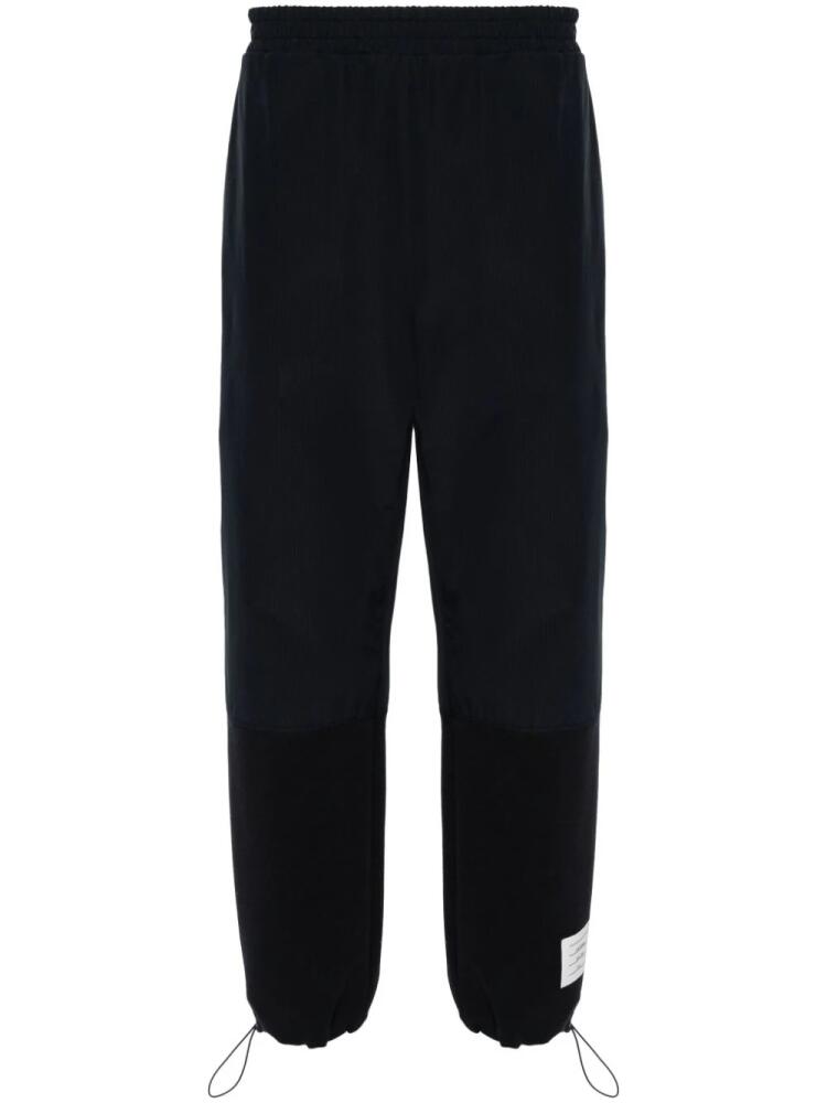 Thom Browne ripstop tapered-leg trousers - Blue Cover