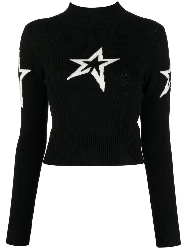 Perfect Moment CABLE UNDERWEAR SWEATER - Black Cover