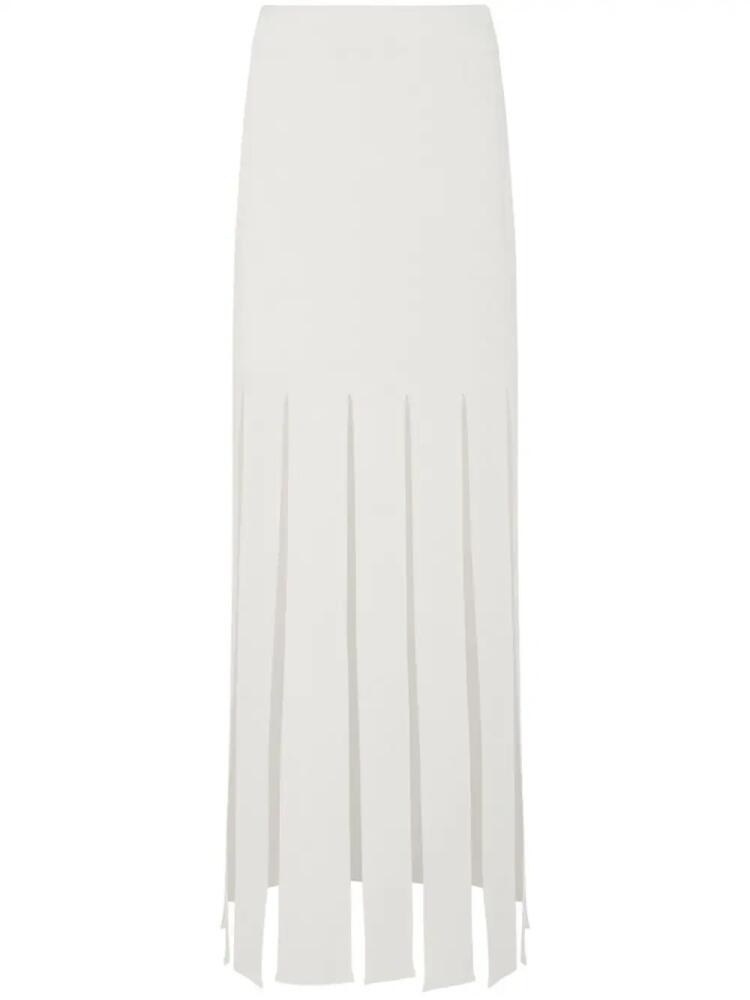 Rosetta Getty fringed maxi skirt - Neutrals Cover