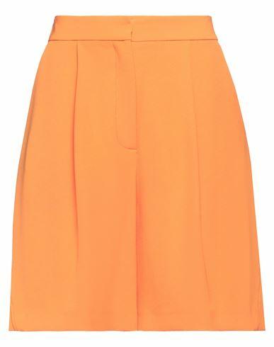 Simona Corsellini Woman Shorts & Bermuda Shorts Orange Polyester, Elastane Cover