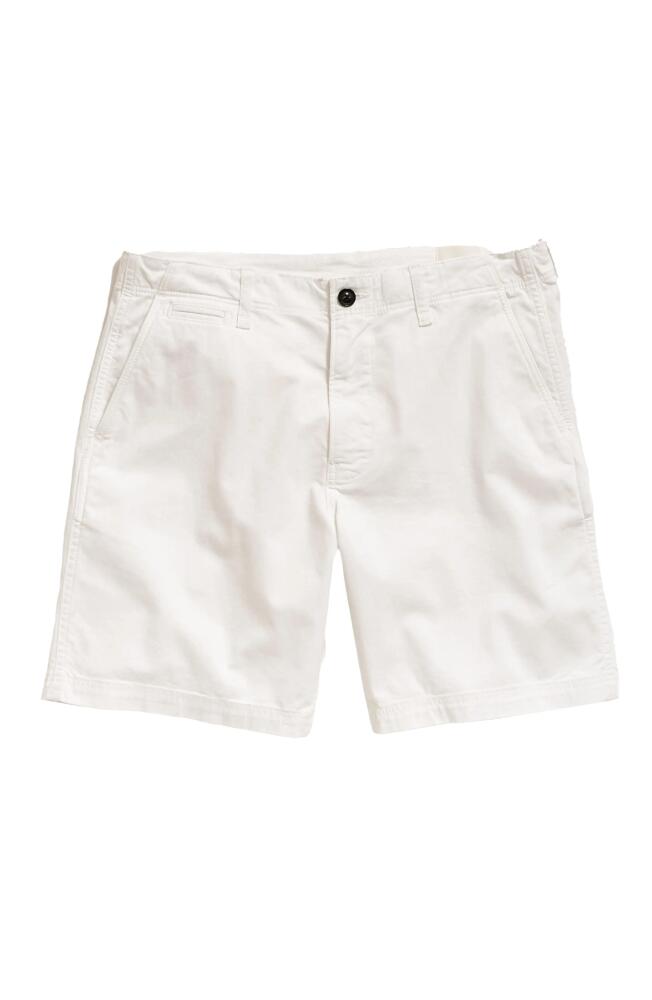 Billy Reid Men's Cotton Blend Chino Shorts in White Cover