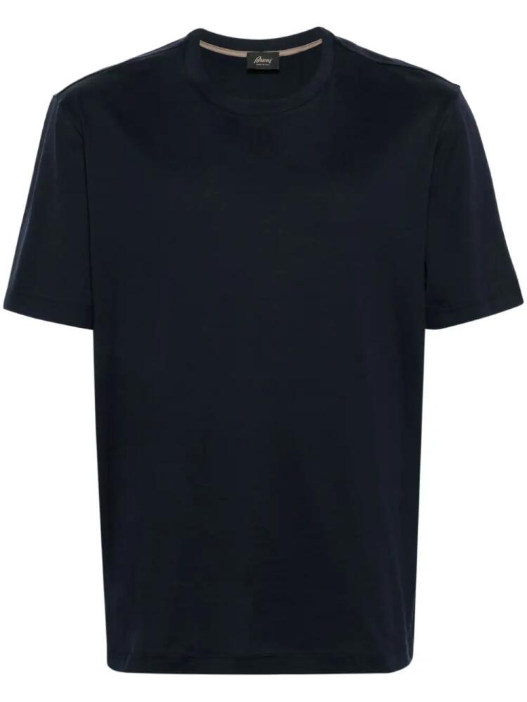 Brioni crew-neck cotton T-shirt - Blue Cover