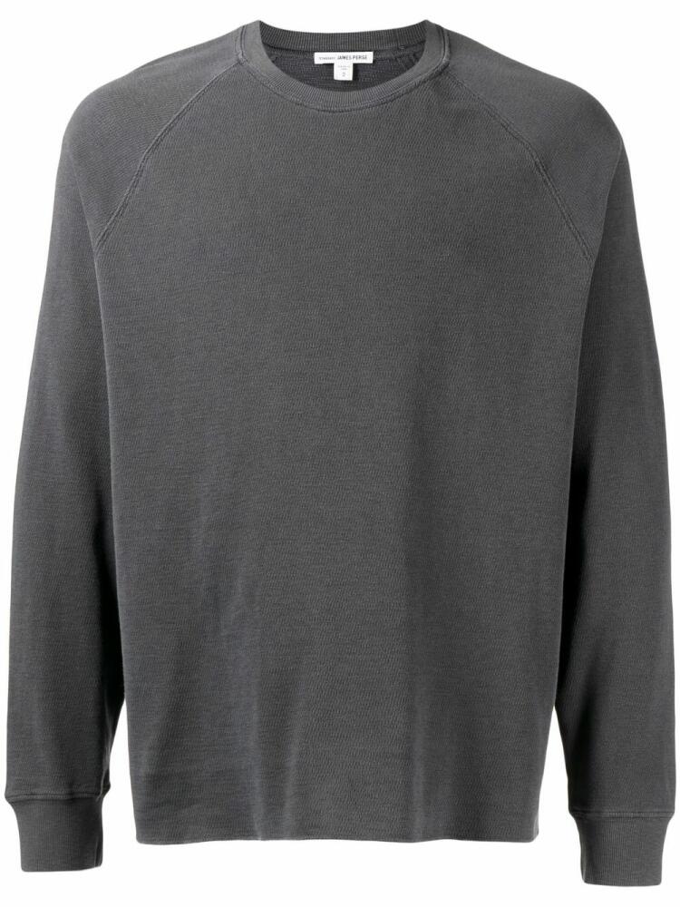 James Perse raglan-sleeve thermal jumper - Blue Cover