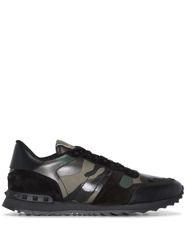 Valentino Garavani Rockrunner Camouflage low-top sneakers - Black Cover