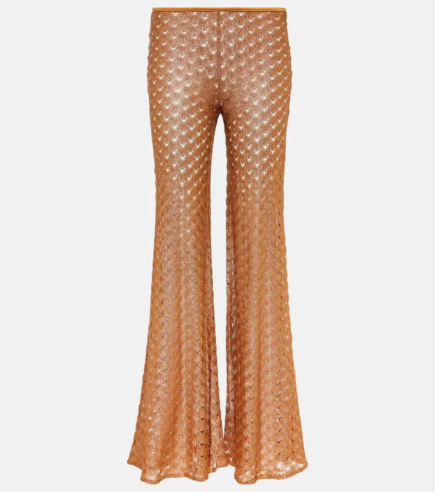 Missoni Mare Low-rise lamé wide-leg pants Cover