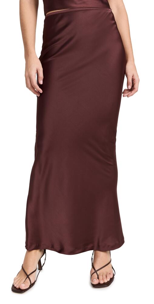 Lioness Hudson Satin Maxi Skirt Garnet Cover