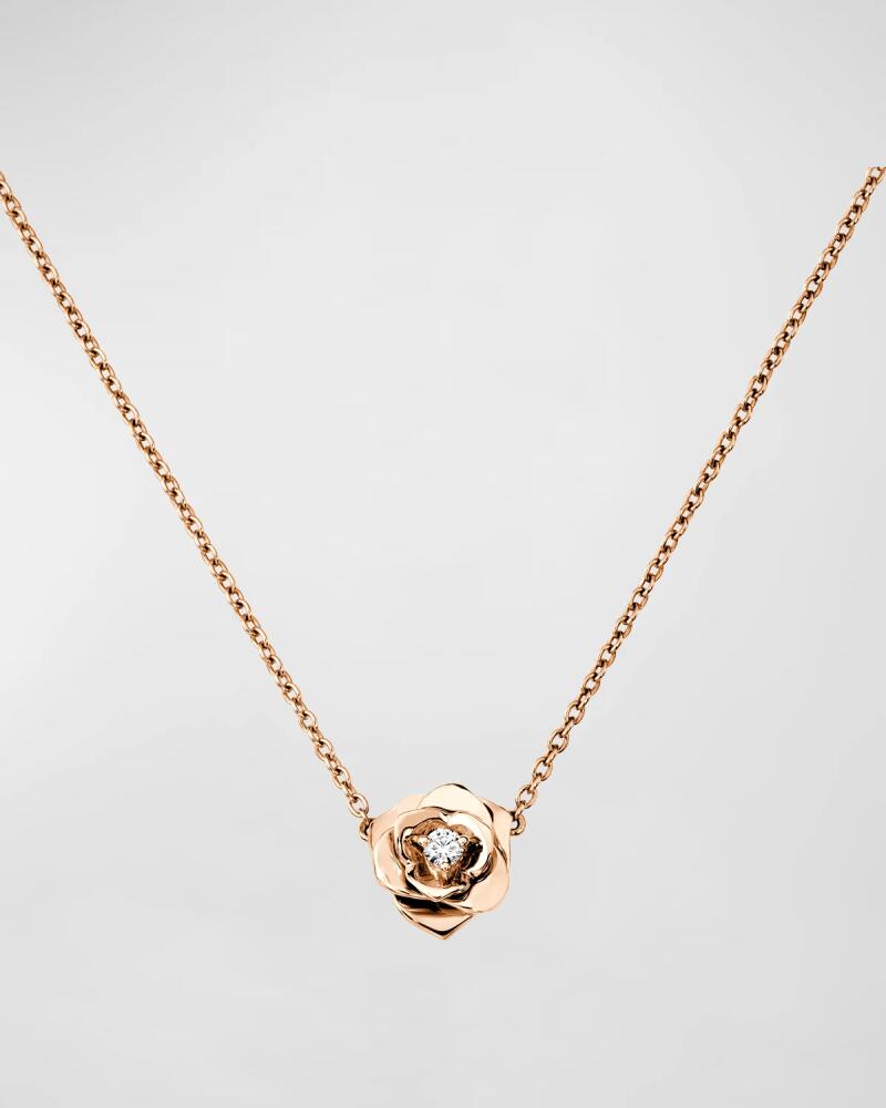 PIAGET Rose Gold Rose Diamond Necklace Cover