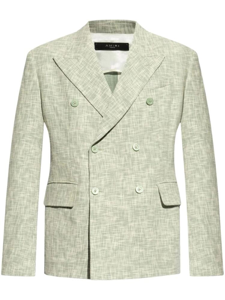 AMIRI double-breasted blazer - Green Cover