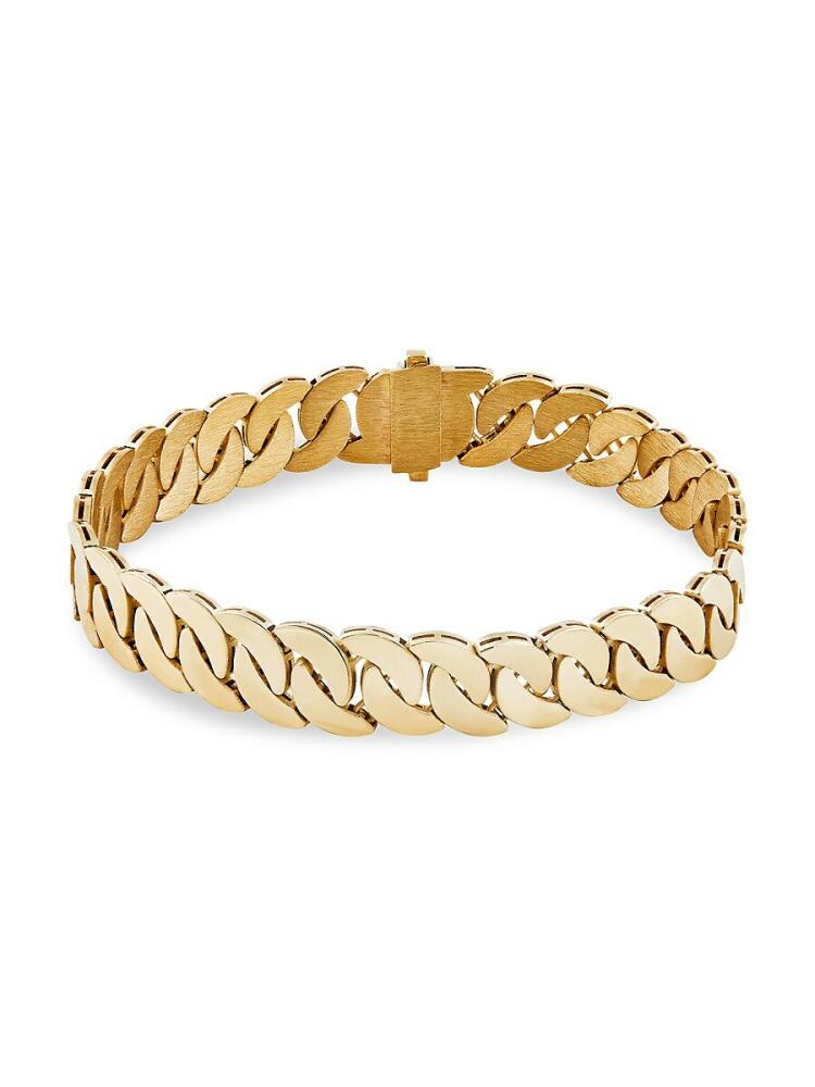 Saks Fifth Avenue Made in Italy Men's 14K Yellow Gold Tight Curb Chain Bracelet Cover