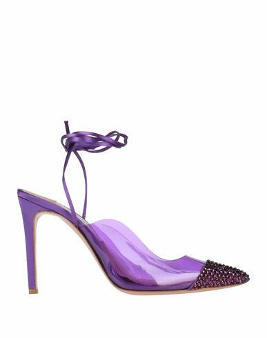 Francesco Sacco Woman Pumps Purple Textile fibers Cover