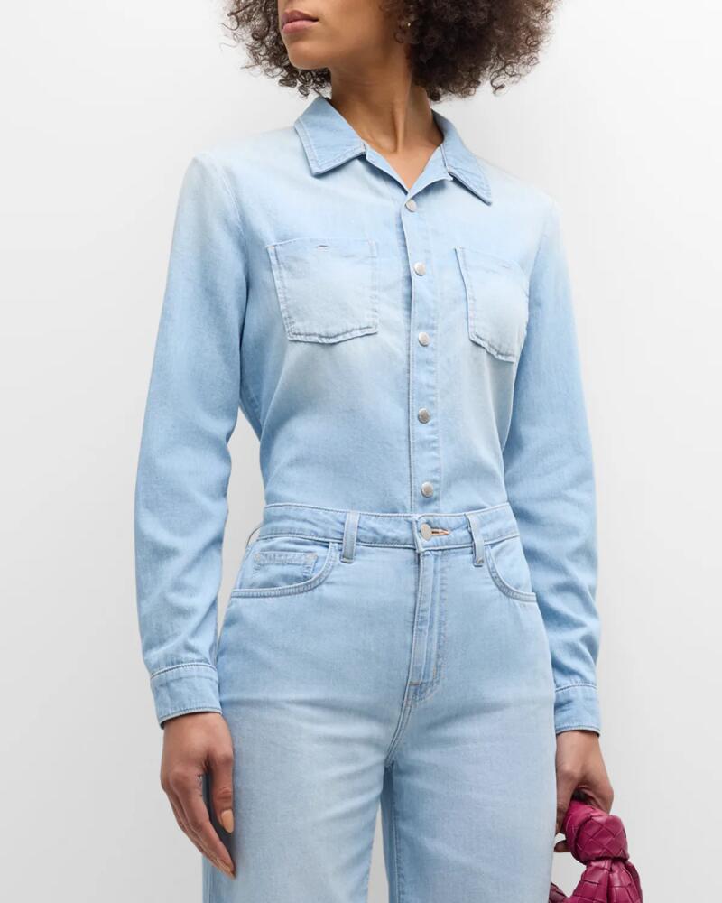 L'Agence Isla Denim Shirt Cover