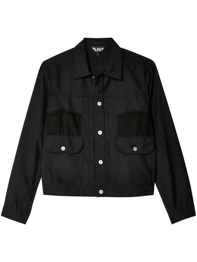 Black Comme Des Garçons pinstripe shirt Cover