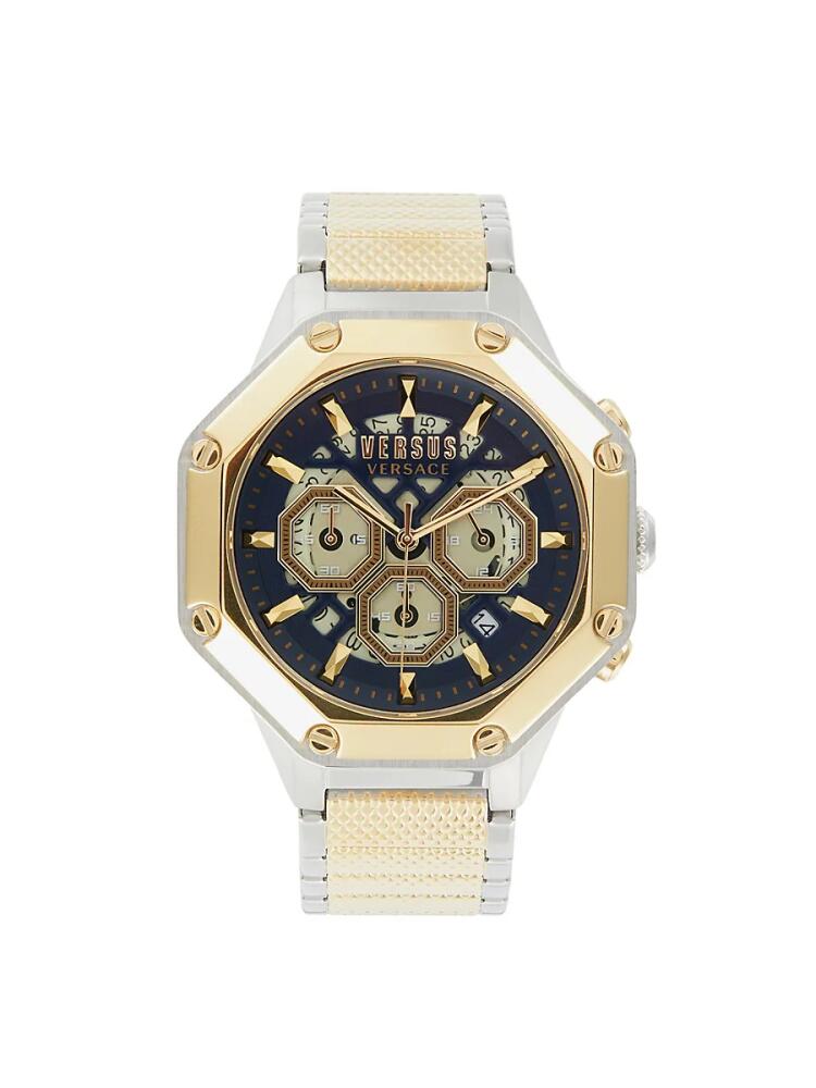 Versus Versace Men's Palestro Two-Tone Stainless Steel Chronograph Bracelet Watch Cover