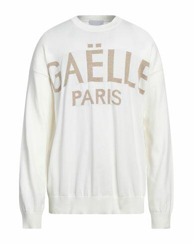 Gaëlle Paris Man Sweater Off white Cotton Cover