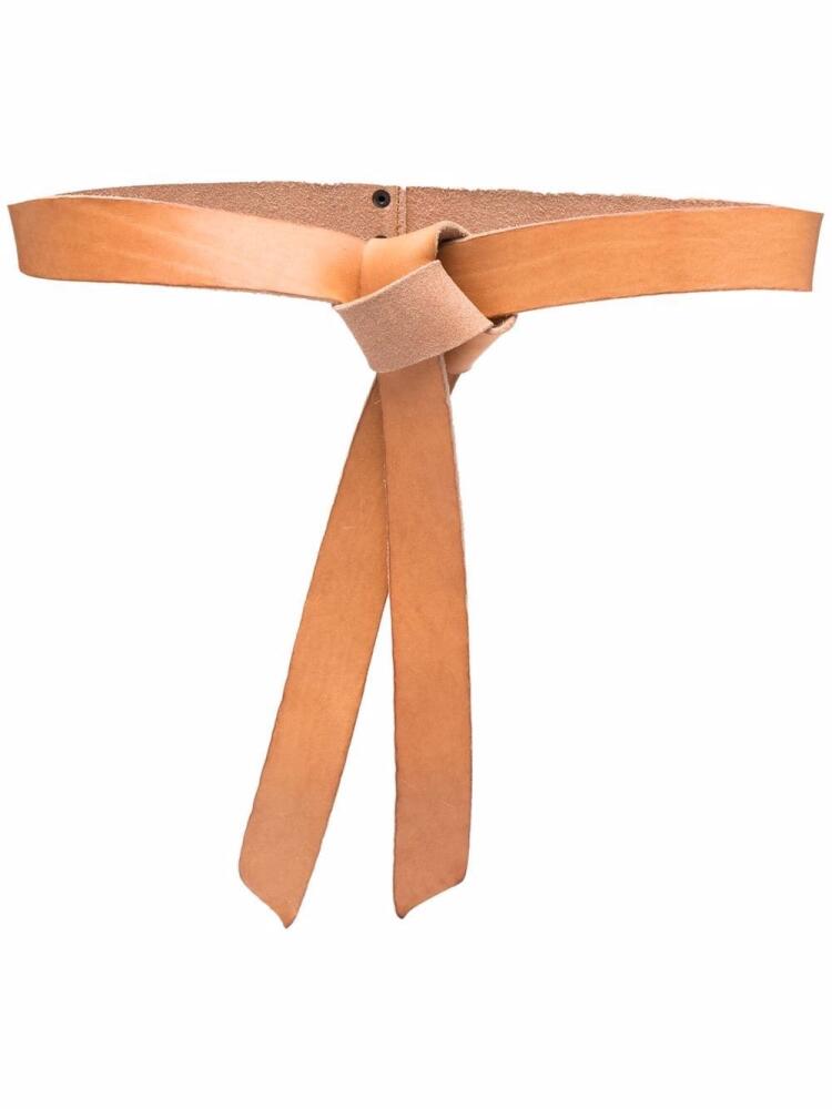 Forte Forte knotted leather belt - Neutrals Cover