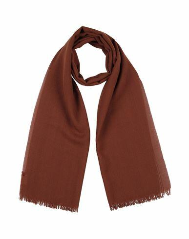 Altea Woman Scarf Brown Virgin Wool Cover