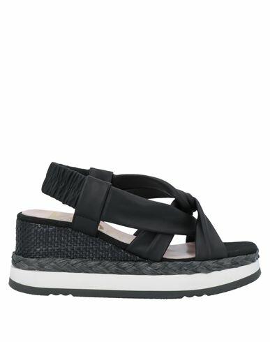 Kanna Woman Espadrilles Black Soft Leather Cover