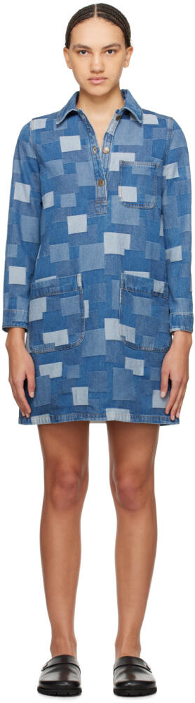 A.P.C. Indigo Aurelia Denim Minidress Cover