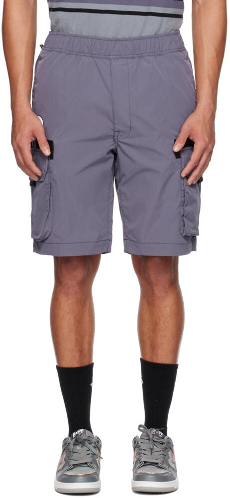 AAPE by A Bathing Ape Purple Patch Cargo Shorts Cover