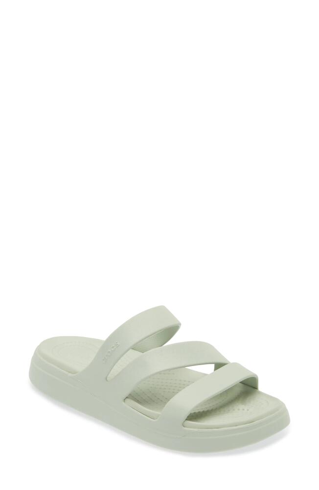 CROCS Getaway Strappy Slide Sandal in Plaster Cover