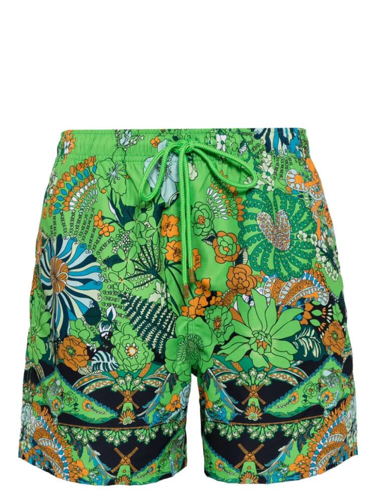 Camilla Good Vibes Generation board shorts - Green Cover