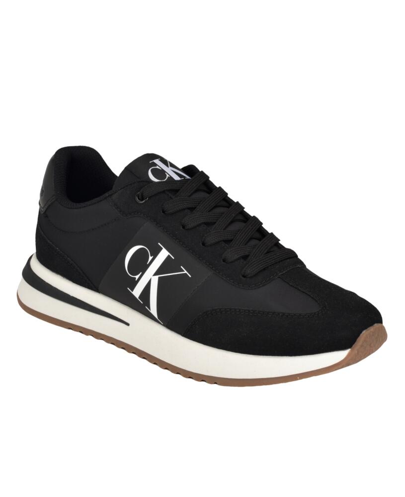 Calvin Klein Men's Pezrand Casual Lace-Up Sneakers - Black Cover