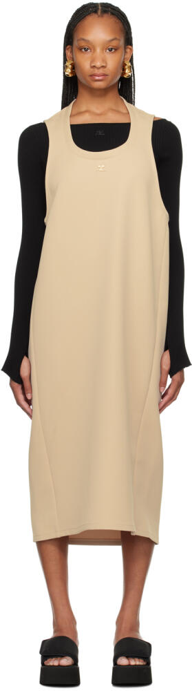 Courrèges Beige Holistic Midi Dress Cover