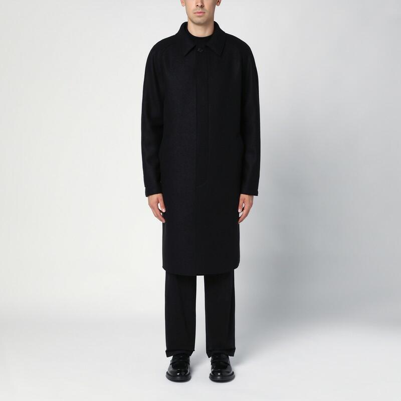 Harris Wharf London Black wool single-breasted coat Cover