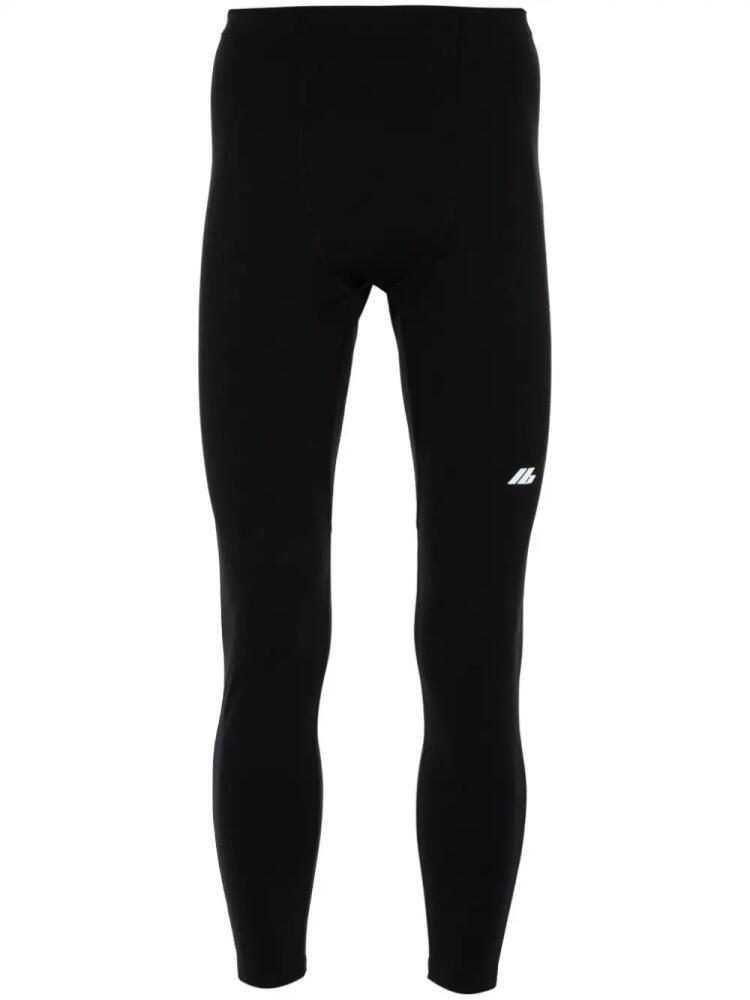 Balenciaga logo-reflective performance leggings - Black Cover