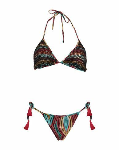 Miss Bikini Luxe Woman Bikini Red Polyamide, Elastic fibres Cover