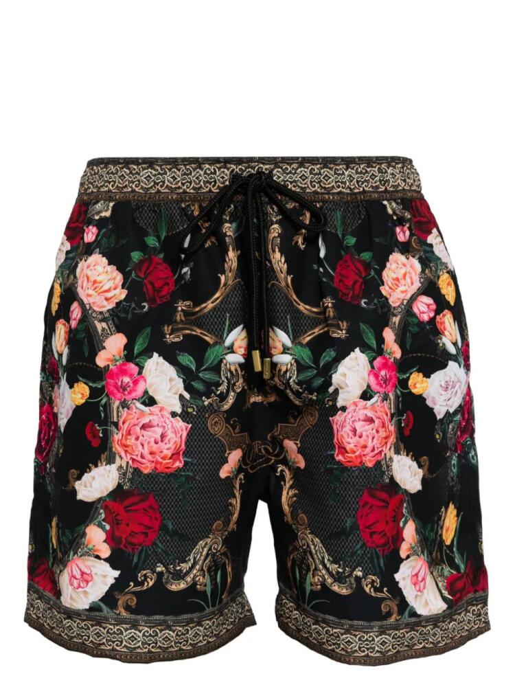 Camilla Magic In The Manuscripts board shorts - Black Cover