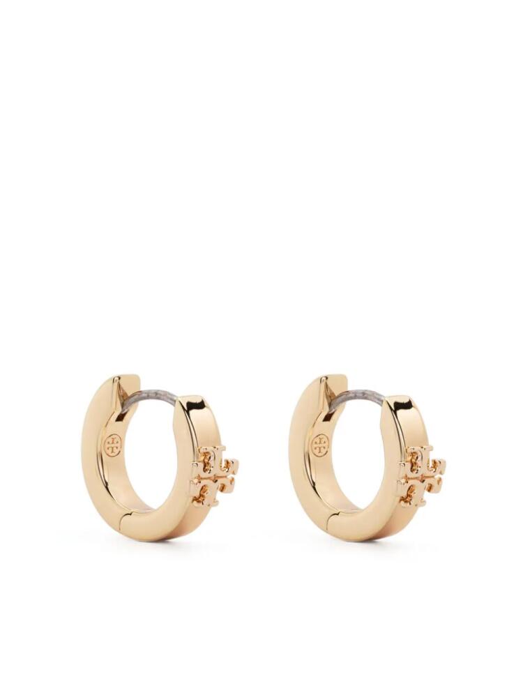 Tory Burch Double T-motif polished earrings - Gold Cover