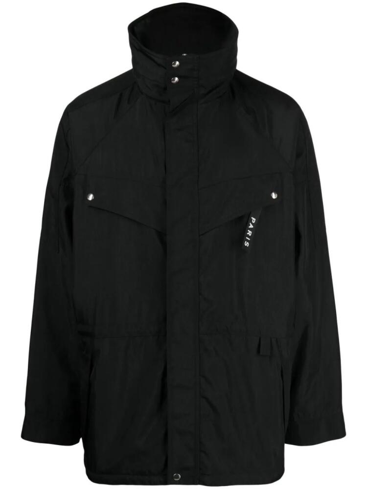 Givenchy logo print parka jacket - Black Cover