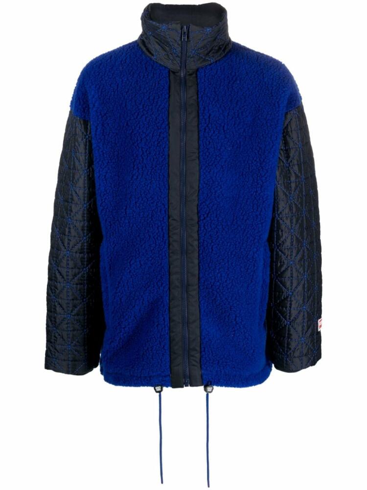 Kenzo zip-up fleece bomber jacket - Blue Cover