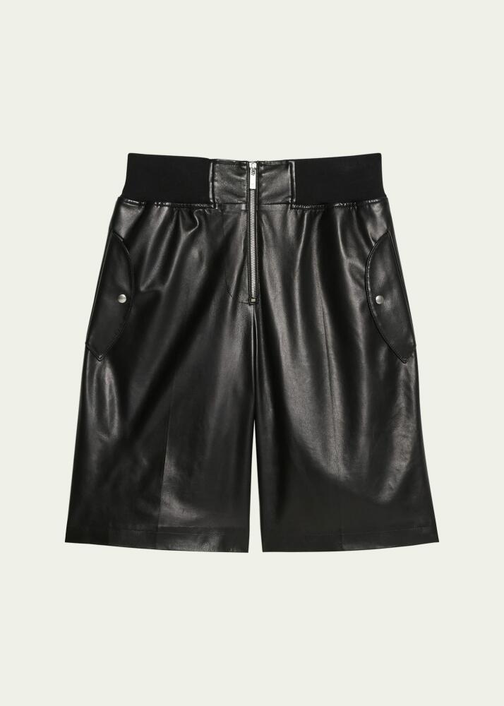 Helmut Lang Leather Bomber Shorts Cover