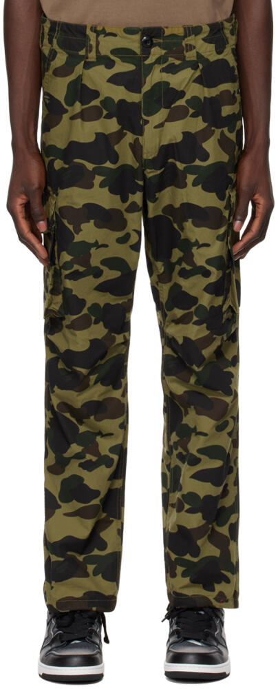 BAPE Green 1st Camo Cargo Pants Cover