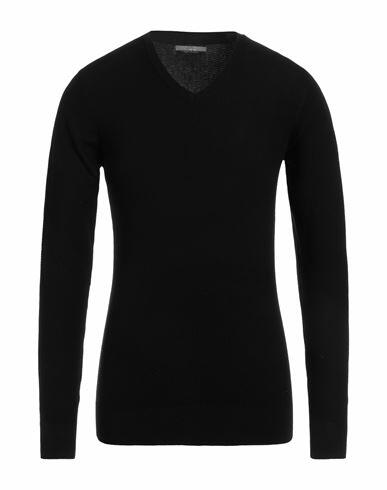 Yes Zee By Essenza Man Sweater Black Viscose, Nylon Cover