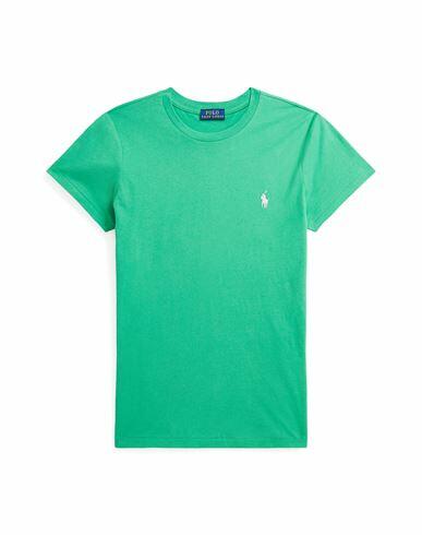 Polo Ralph Lauren Woman T-shirt Green Cotton Cover