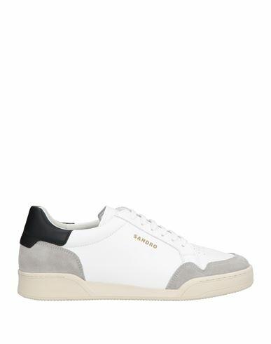 Sandro Man Sneakers White Leather Cover