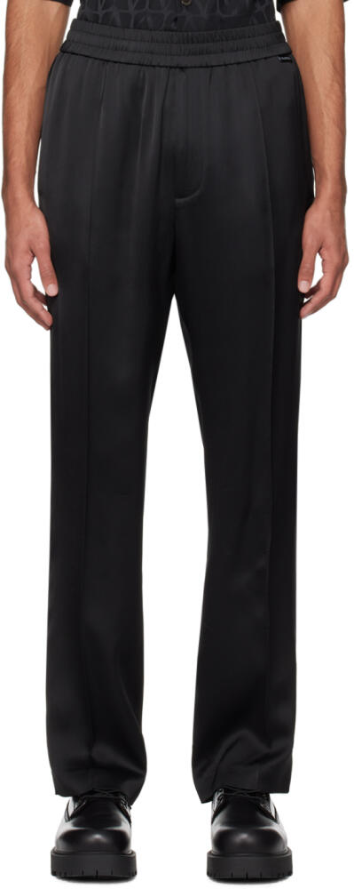 Valentino Black Elasticized Trousers Cover