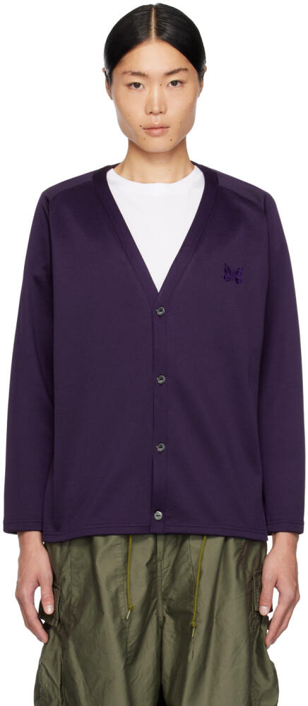 NEEDLES Purple V-Neck Cardigan Cover