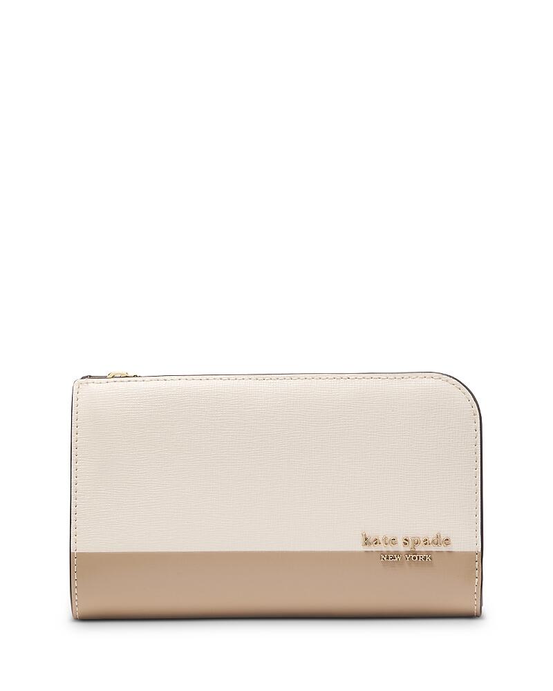 kate spade new york Devin Colorblocked Saffiano Leather Medium Bifold Wallet Cover