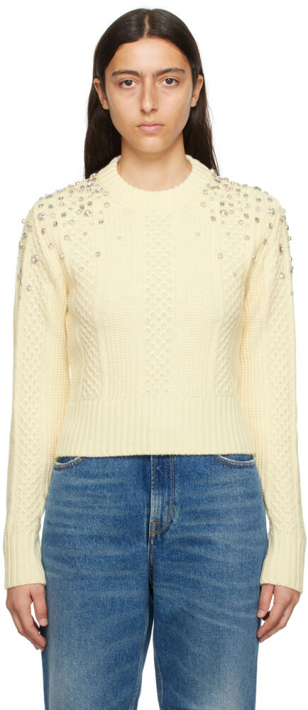 Golden Goose Off-White Cropped Sweater Cover