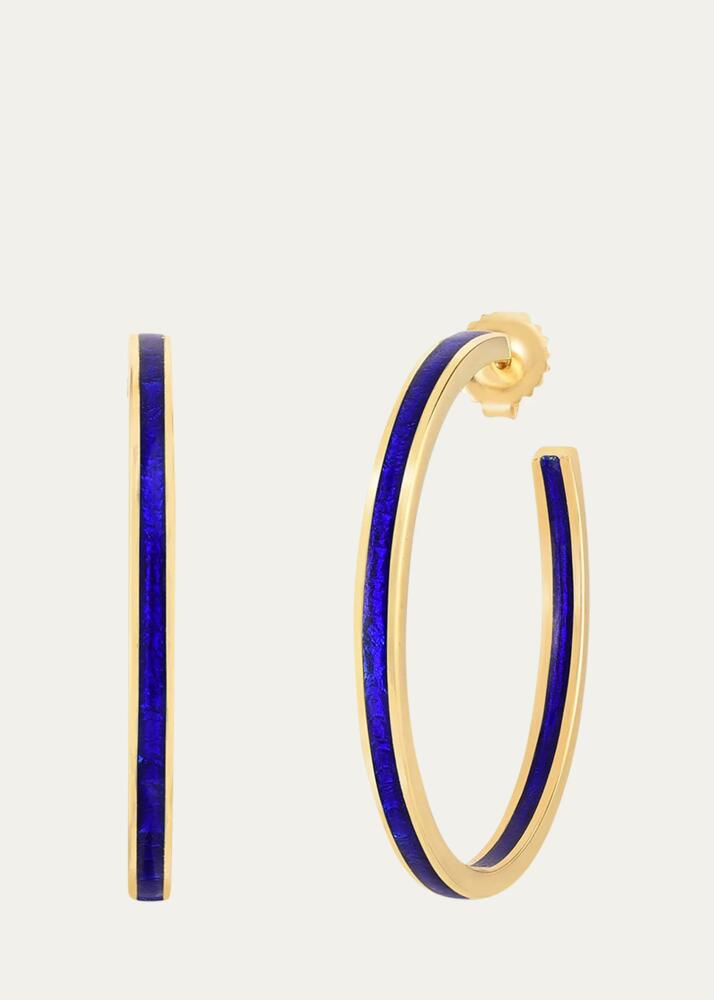 Audrey C. Jewels Enamel Hoop Earrings Cover