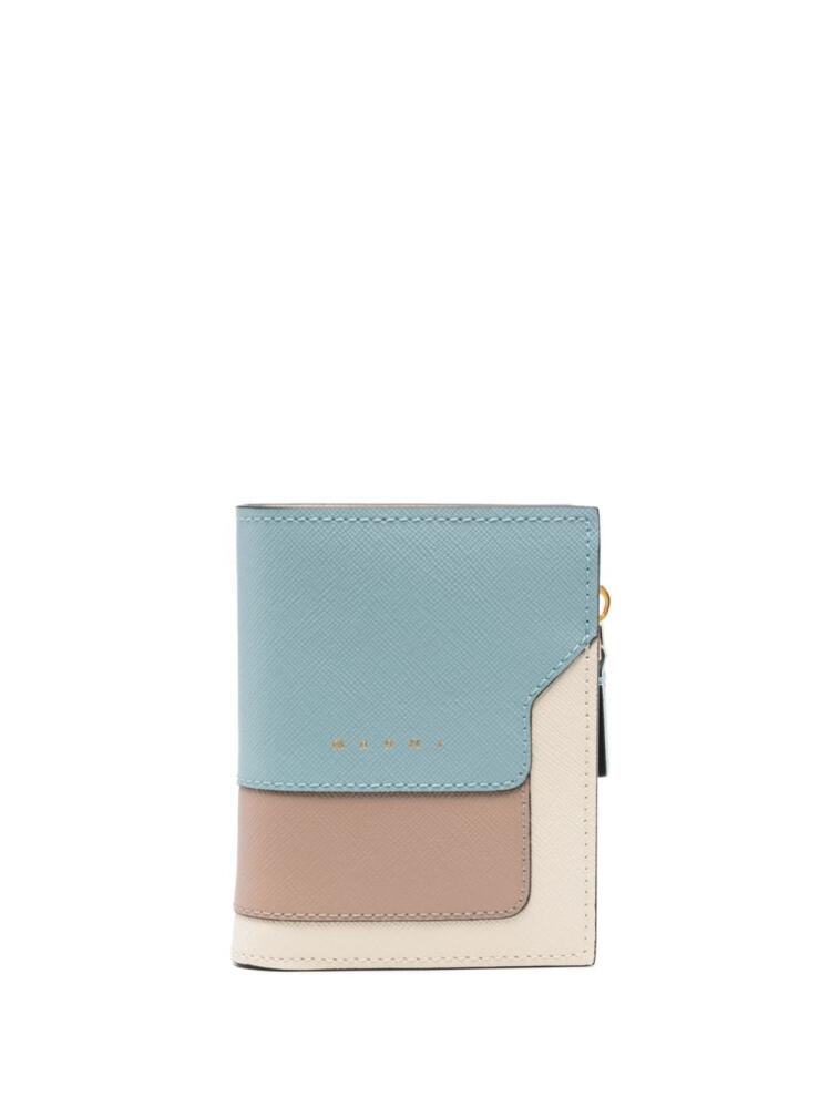 Marni colour-block bi-fold wallet - Blue Cover